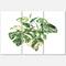 Designart - Tropical Green Leaves In Summer Times I - Tropical Canvas Wall Art Print
